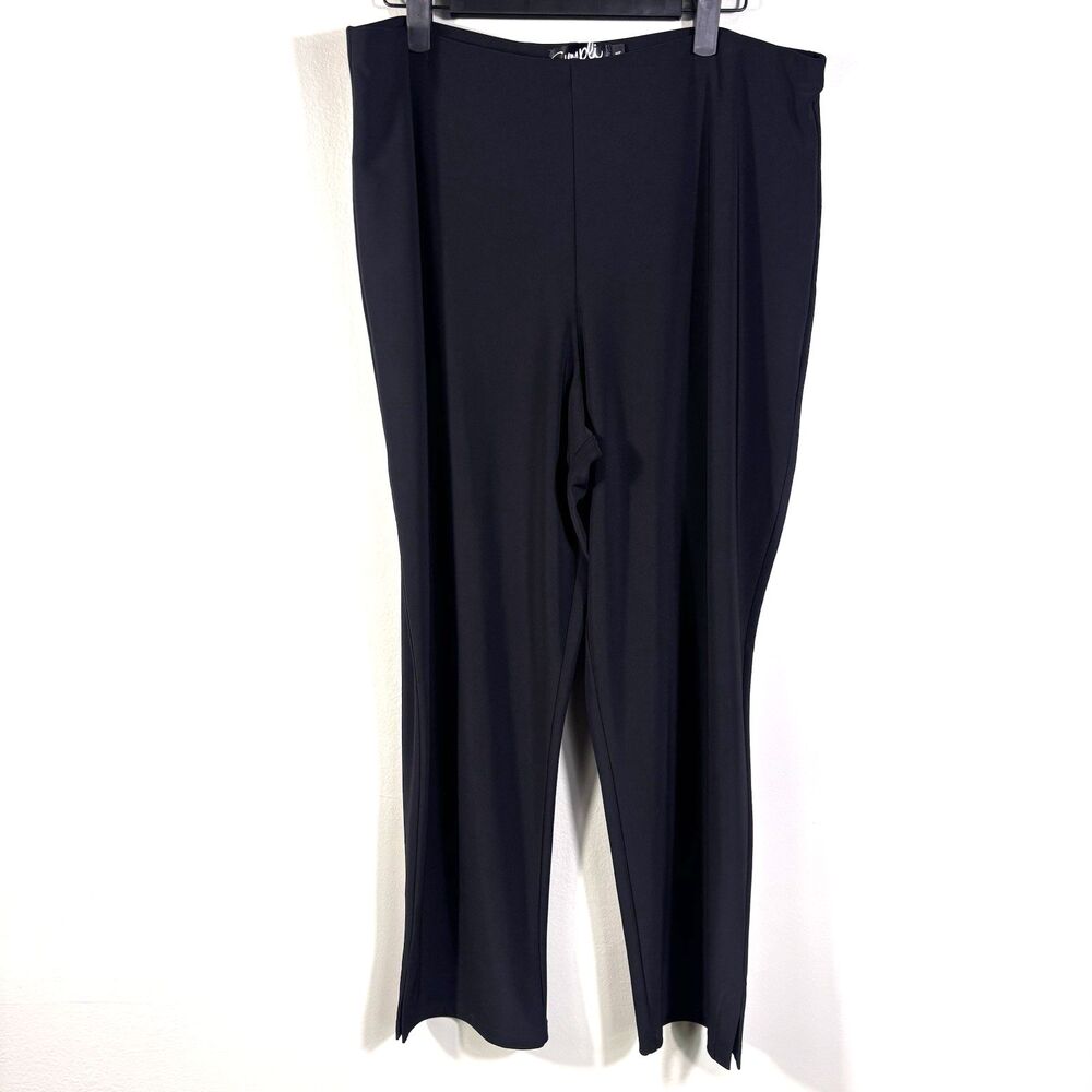 Sympli Size 14 Womens Black Flowy Cropped Light Stretch Pants - EUC